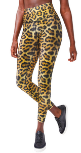 Leopard Goals Hi-Shine Leggings