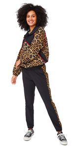 Leopard Goals RipStop Track Pants