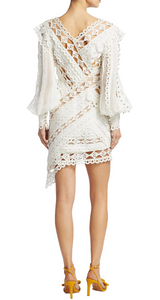 Moncur Studded Mini Dress Ivory