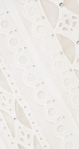 Moncur Studded Mini Dress Ivory