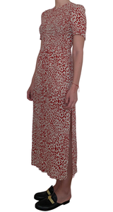 Vestido Maxi Red Animal Print
