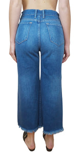 Le Palazzo Raw Edge Crop Jeans