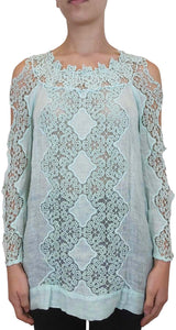 Blusa Macramé Lino