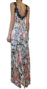 Maxi Vestido Floral Encaje