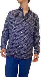 Camisa Estampado Azul