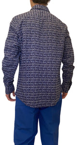 Camisa Estampado Azul