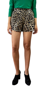 Short Animal Print Bolsillo Celeste