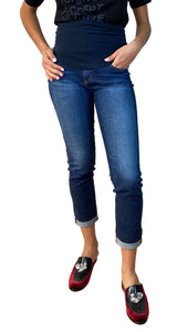 Jeans Cigarette Roll-Up Maternal