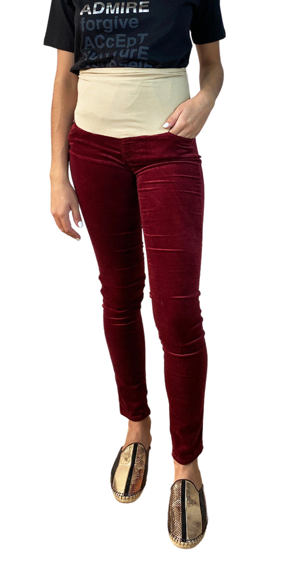 Pantalones Maternales Velvet Rojo