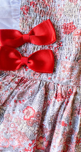 Enterito Floreado Rojo