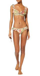 Bikini Amarillo Flores