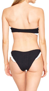 Bikini Negro Corrugado