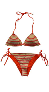 Bikini Naranjo y Dorado
