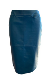 Falda ''Teal Lambskin Leather'' (5232482648199)