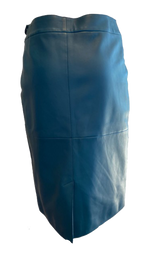 Falda ''Teal Lambskin Leather'' (5232482648199)