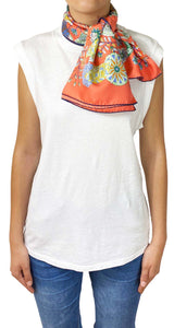 Pañuelo Seda Salmon