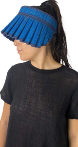 Visera Azul Tejida