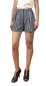 Short Listado Blanco Negro