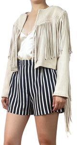 Chaqueta Beige Flecos