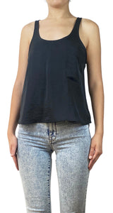 Polera Negra Sin Mangas