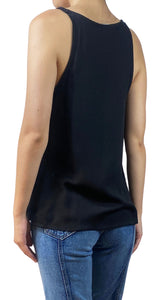 Polera Negra Sin Mangas