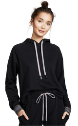 Polerón ''Checkerboard-cuff Hooded Sweatshirt'' (5232482877575)