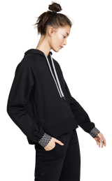 Polerón ''Checkerboard-cuff Hooded Sweatshirt'' (5232482877575)