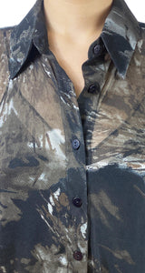 Blusa Traslúcida Estampada