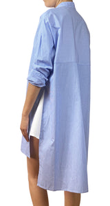 Vestido Azul a Rayas