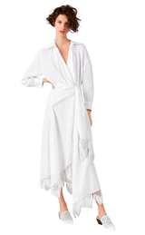 Kimono ''Fringed linen wrap dress'' (5232482943111)