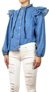 Blusa Denim Vuelos