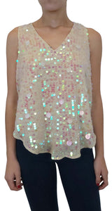 Polera Moulinette Soeurs Sequins Beige