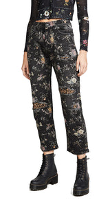 Boyfriend Light Floral Jeans