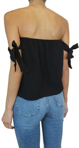 Polera Pabilos Ajustables Negra