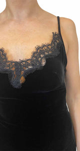 Vestido slip terciopelo