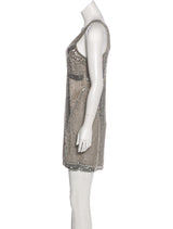 Parker verstido corto lentejuelas plateado (5123783065735)