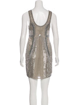 Parker verstido corto lentejuelas plateado (5123783065735)