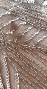 Vestido Plateado lentejuelas