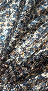 Vestido Wrap Animal Print Mostacillas