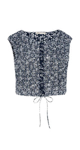 Top Broderie Anglaise Navy