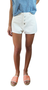 Short Blanco Botones