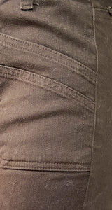 Pantalón Bolsillos Café