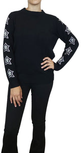 Sweater Tejido Lana Star Negro