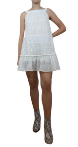 Vestido Rayos Blanco