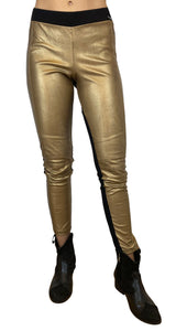 Leggings Dorado con Negro