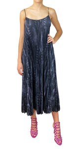 Vestido Negro Plisado