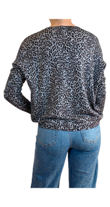 Sweater Leopardo Gris