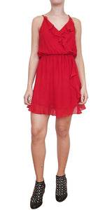 Vestido Rojo Volantes