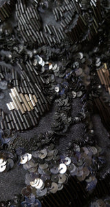 Polera Ivy Vest Lentejuelas Negro