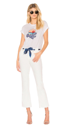 Crop Bootcut Jeans White